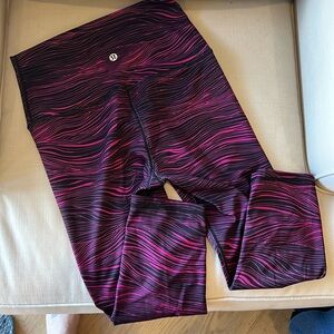 LULU crop legging yoga material